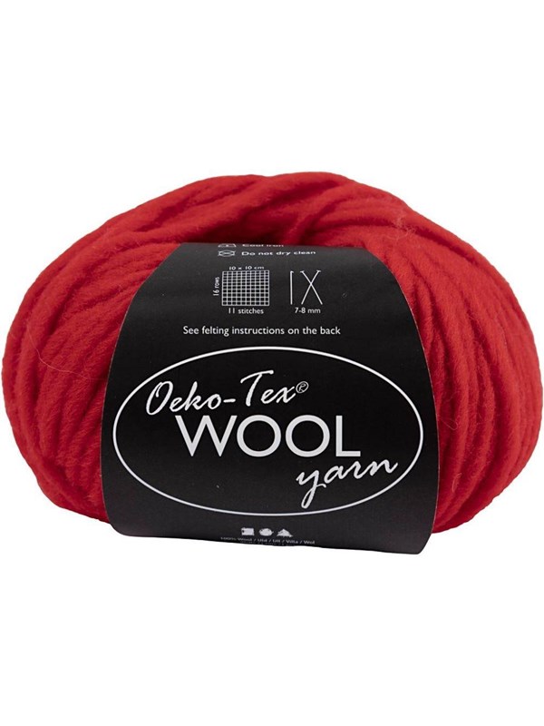 Creativ Company Wool yarn Red 50m