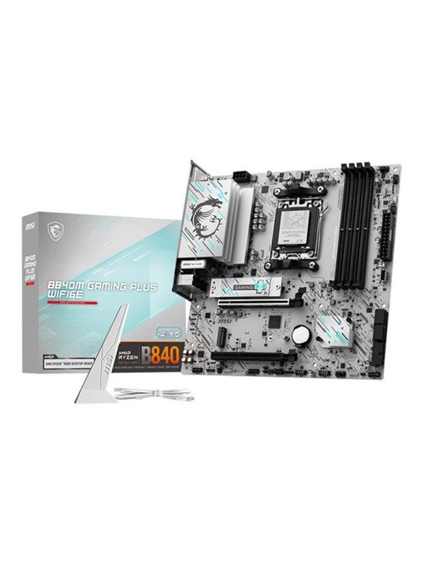 MSI B840M GAMING PLUS WIFI6E Hovedkort - AMD B840 - AMD AM5 socket - DDR5 RAM - Micro-ATX