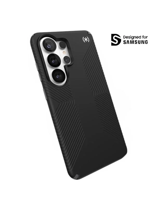 Speck Presidio2 Grip Magnet - Samsung Galaxy S26 Ultra MagSafe Case - Black/Slate Gray/White