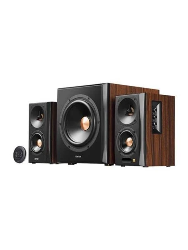 Edifier Speakers 2.1 S360DB (brown) - 2.1 kanaler - Brun