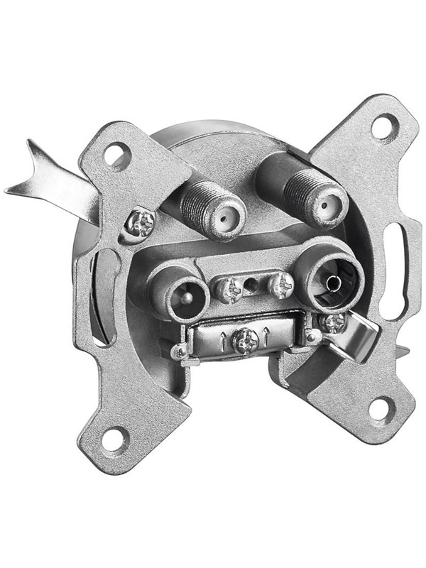 Pro 4-way antenna end wall socket