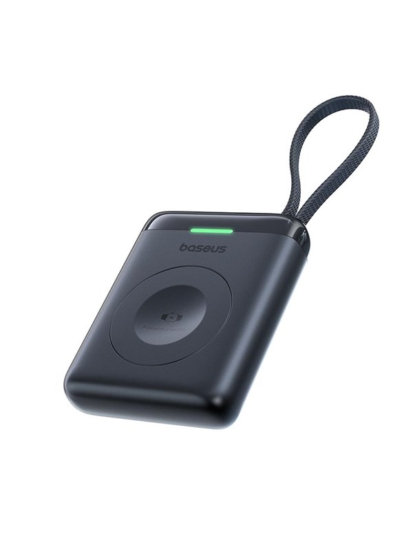 Baseus EnerFill FW11 5W Power Bank for Apple Watch with Built-in Cable - Black Nødlader - Svart