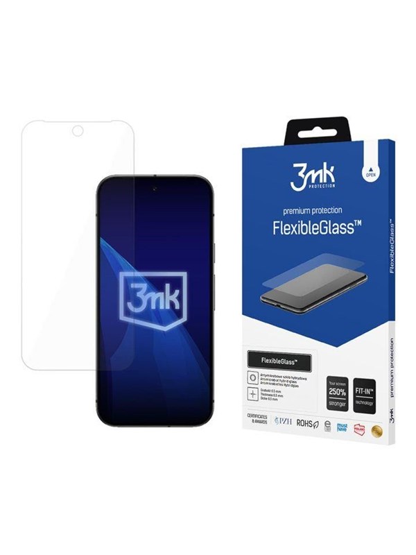 3mk Hybrid glass  FlexibleGlass™ on Google pixel 9A