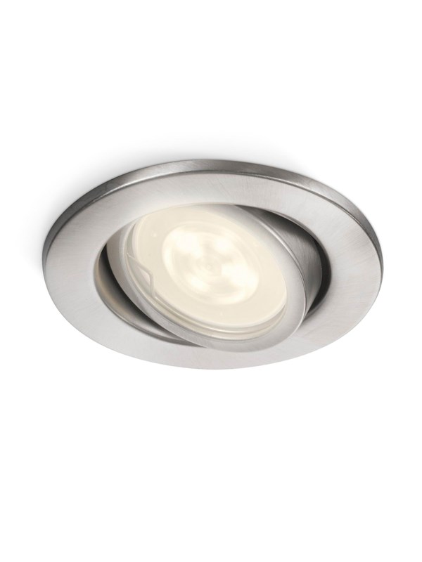 Philips Fresco spot LED inox 1x2W 230V - Recessed spot