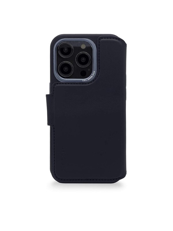 Decoded Leather Detachable Wallet for iPhone 14 Pro Max Navy