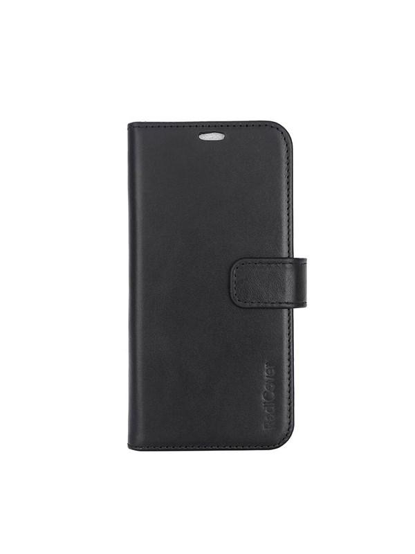 Radicover Wallet Case 2in1 Anti Radiation Leather MagS Black - iPhone 15 Pro