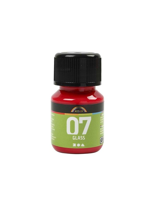 Creativ Company Permanent Glass Paint - Red 30ml