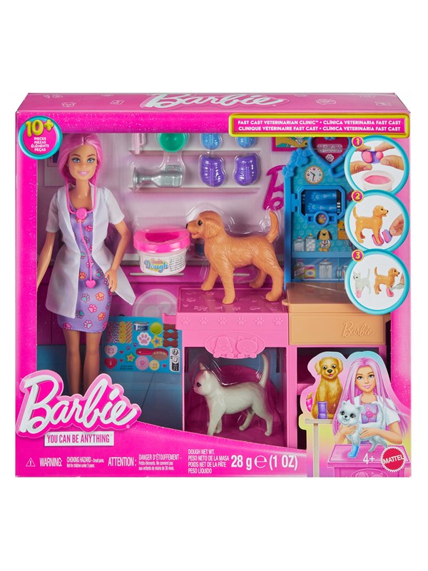 Barbie Fast Cast Veterinarian Clinic playset
