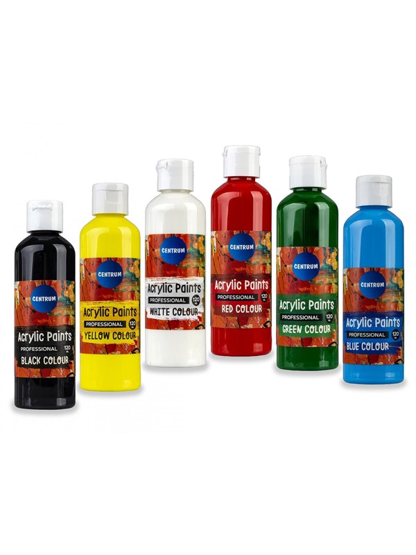 CENTRUM Acrylic color 120ml. bottle. YELLOW
