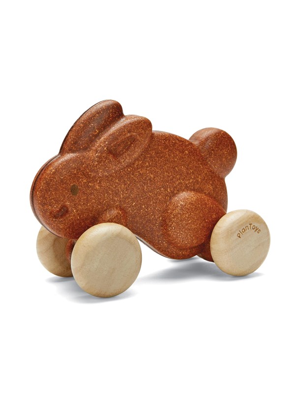PLANTOYS Push along bunny - brown