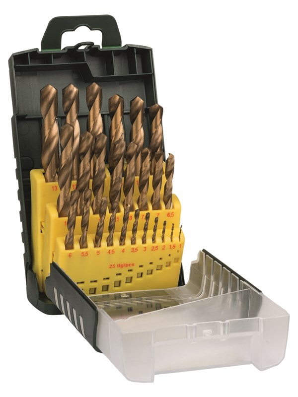 Bosch 25-delers HSS-Tin-metallborsett