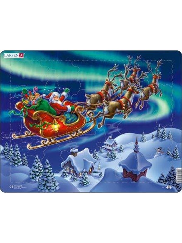 Larsen Puzzles Santa in Nordic Light (26)