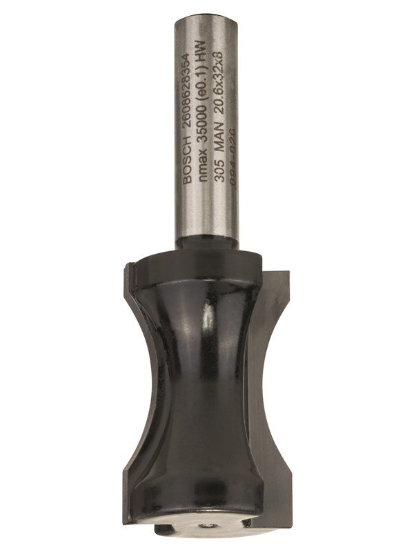Bosch Flatstaffsfres, 8 mm, R1 18,3 mm, D 20,6 mm, L 32 mm, G 63,5 mm 8 mm, R1 18,3 mm, D 20,6 mm, L 32 mm, G 63,5 mm