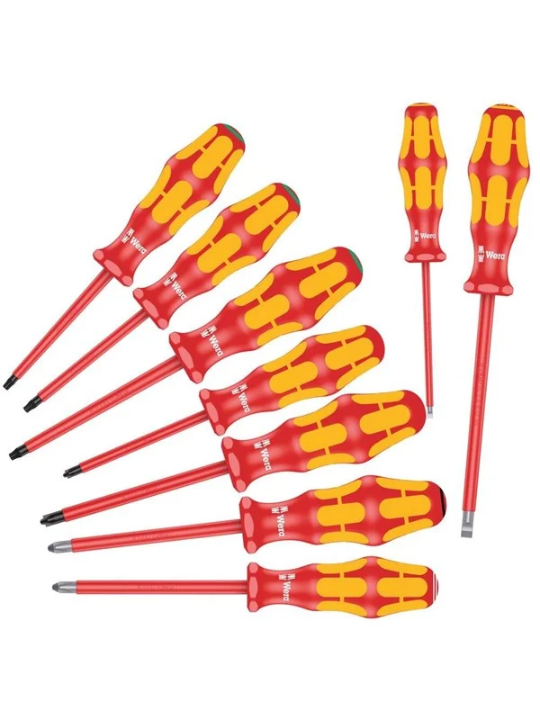 Wera 160 i/162 i/167 i/9 screwdriver set kraftform plus series 100 9 pieces