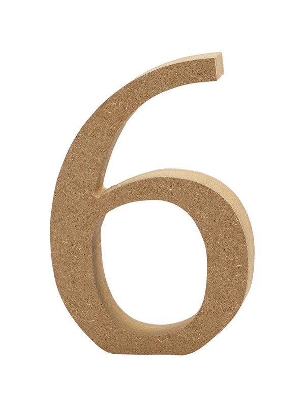 Creativ Company Number 6 MDF 8cm 1pc.