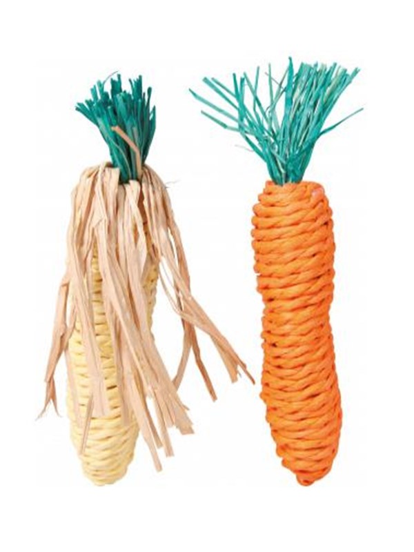 Trixie Set of Straw Toys 15cm