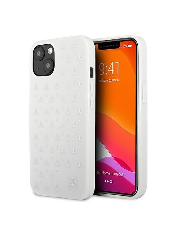 Mercedes  Silver Stars Pattern iPhone 13 Case - White