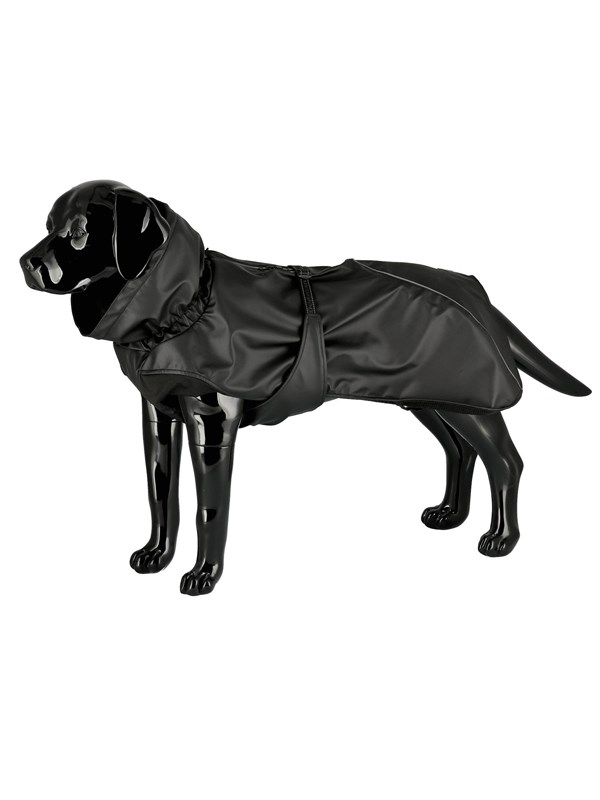 Dogman Dog Raincoat Aqua Black 40cm