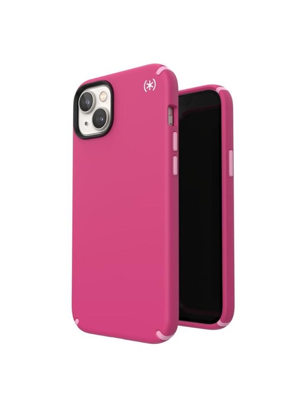 Speck Presidio2 Pro - Antibacterial iPhone 15 Plus / 14 Plus Case - Digitalpink / Blossompink / White