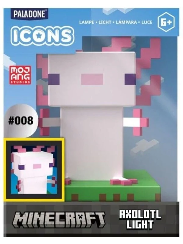 Paladone - Icon Light - Minecraft Axolotl Light