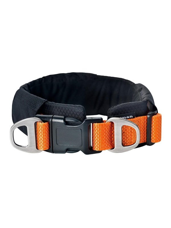 Dogman Emmi Polstret Halsbånd Justerbart Oransje XS (32mm x 34-55cm)