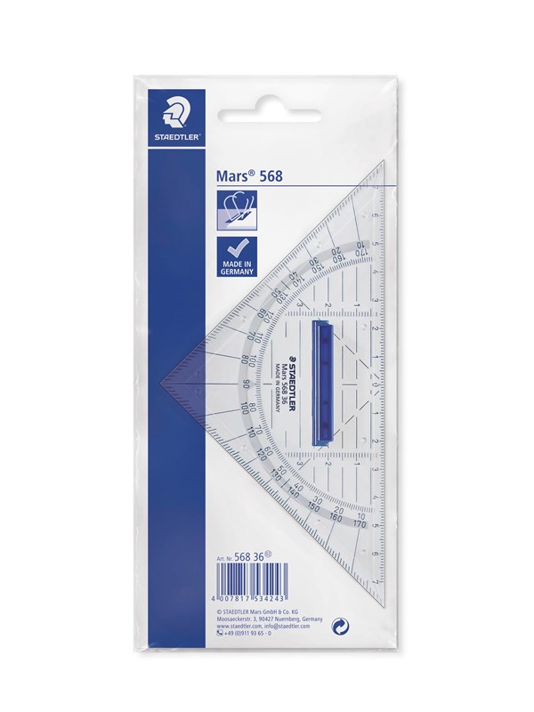 Staedtler Geometry set square 16cm with grip