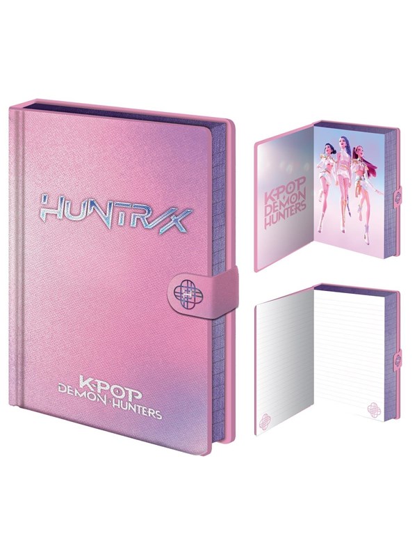 Pyramid - K-POP DEMON HUNTERS (IRRIDESCENT) PREMIUM NOTEBOOK WITH CLASP