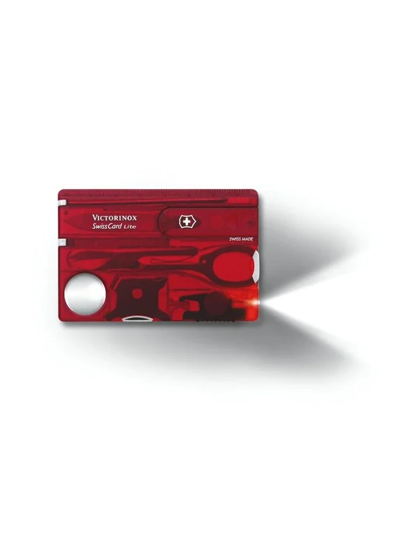 Victorinox SwissCard Lite - Red Transparent