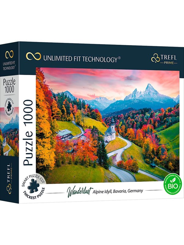 Trefl Puzzle - Unlimited Fit - At the Foot of Alps Bavaria Germany (1000 pieces) Gulv