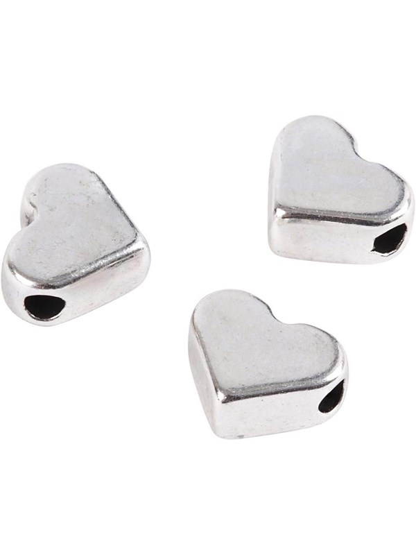 Creativ Company Space Beads Silver Plated 3pcs.