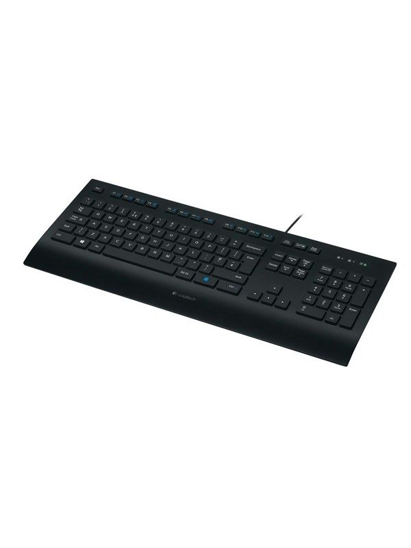 Logitech Corded Keyboard K280e - Tastatur - Nordisk - Svart