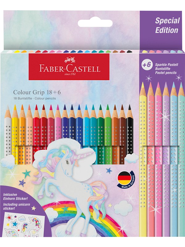 Faber-Castell CP Colour Grip unicorn 18+6