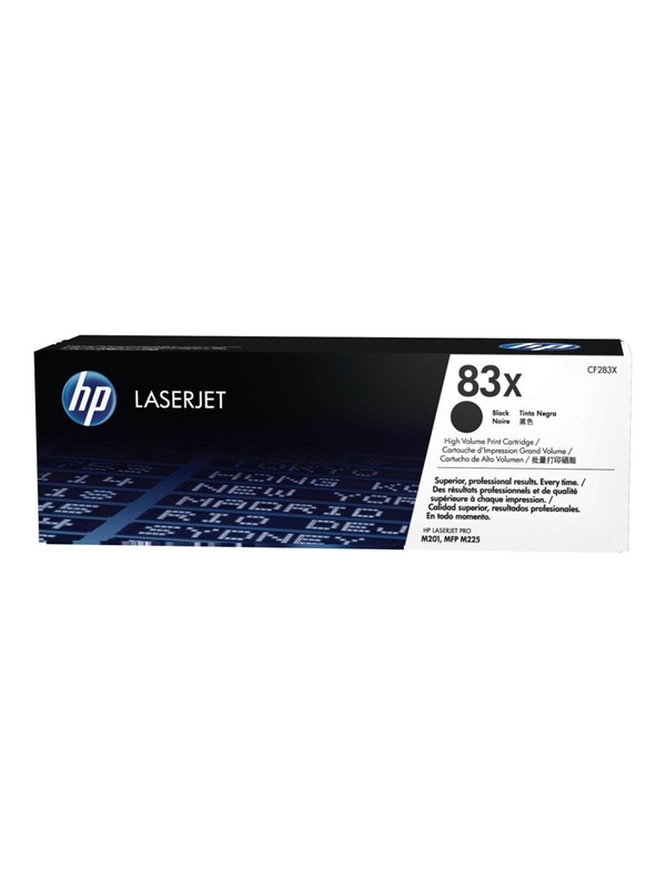HP 83X / CF283X High Capacity Black Toner - Laser toner Svart