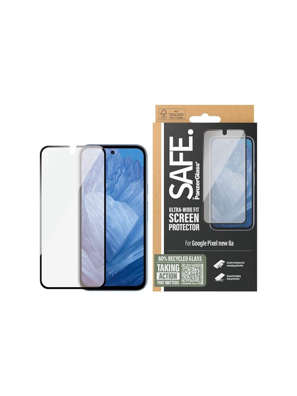 SAFE by PanzerGlass Screen Protector Google Pixel 9a 5G | Ultra-Wide Fit
