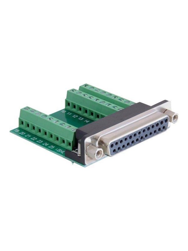 DeLOCK - serial adapter - DB-25 to 9 pin terminal block