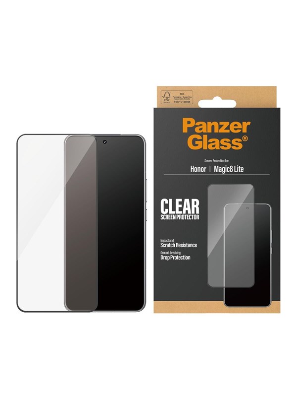 PanzerGlass Screen Protector Honor Magic8 Lite | Ultra-Wide Fit