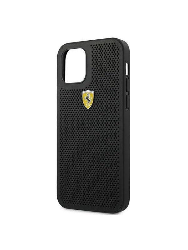 Ferrari On Track Perforated Case for iPhone 12 Pro Max - Black