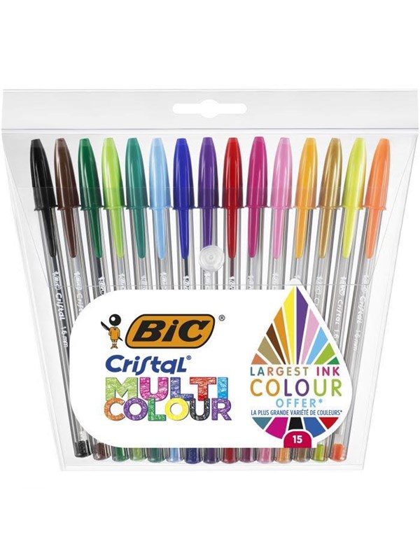 BIC - Cristal Ballpoint Pens 15 pcs.