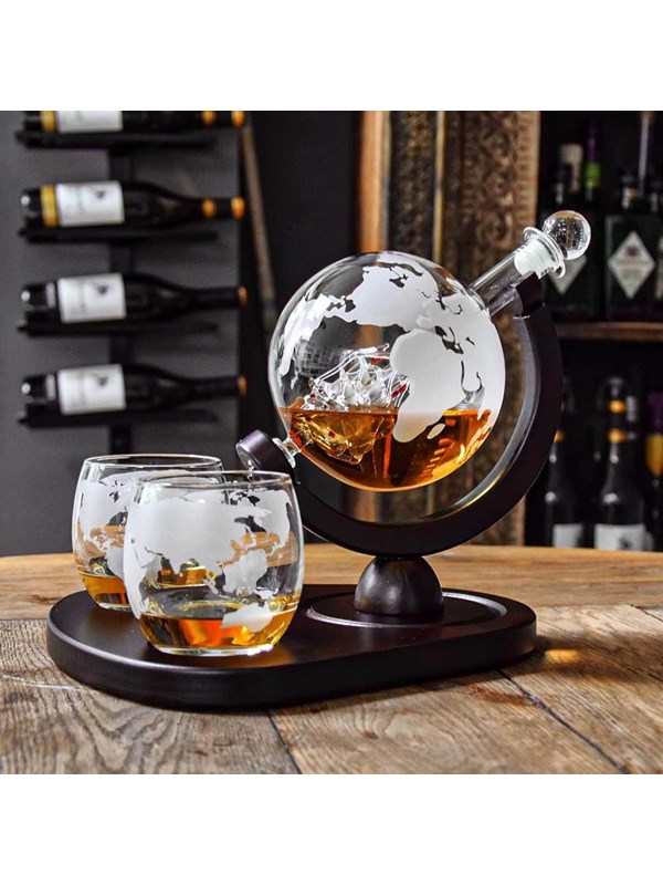 Mikamax Deluxe Globe Decanter Set