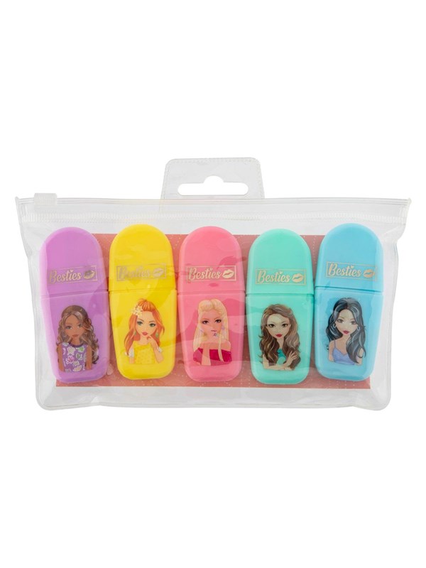 Besties Mini Highlighters 5pcs. (Assorted)