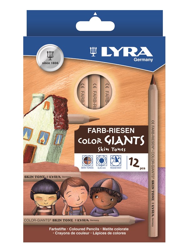 Lyra Color Giant Skin Tones 12 pcs BL