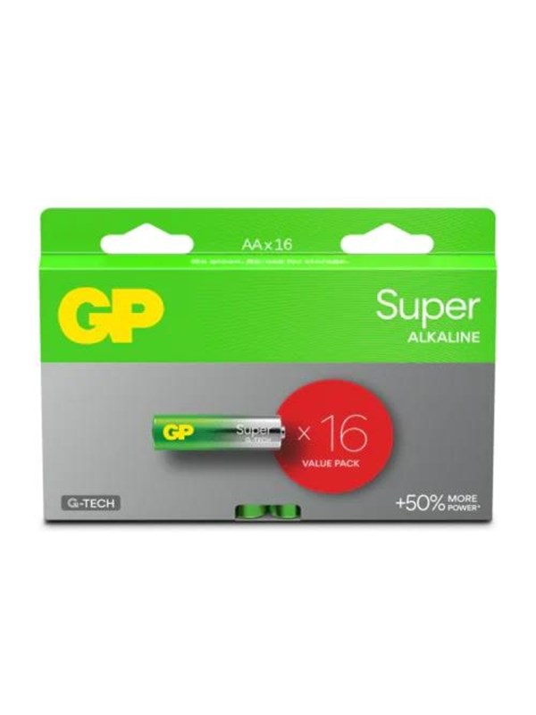 GP Battery Super Alkaline AA/LR6 16-pack
