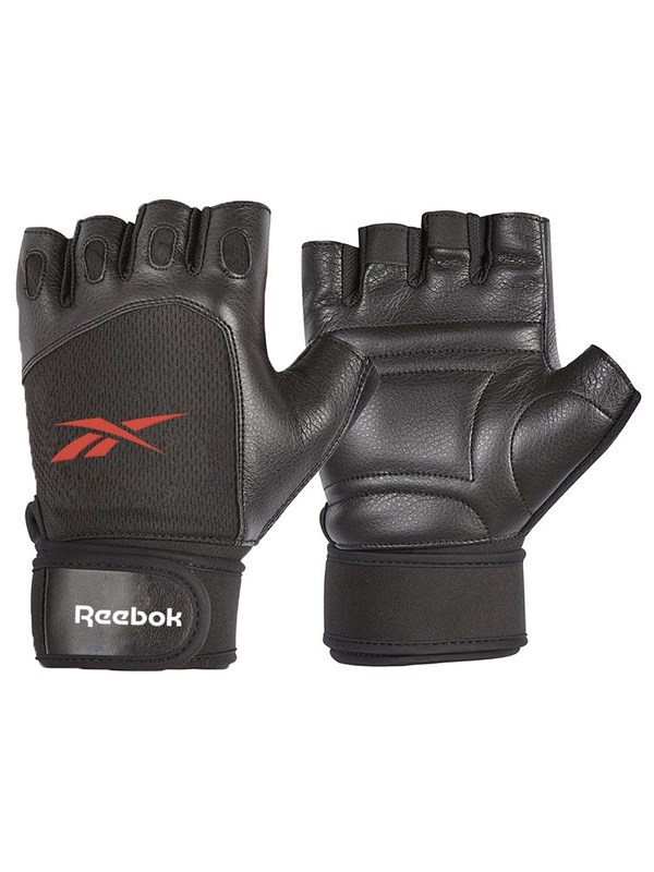 Reebok Lifting Gloves - Black, Red/S