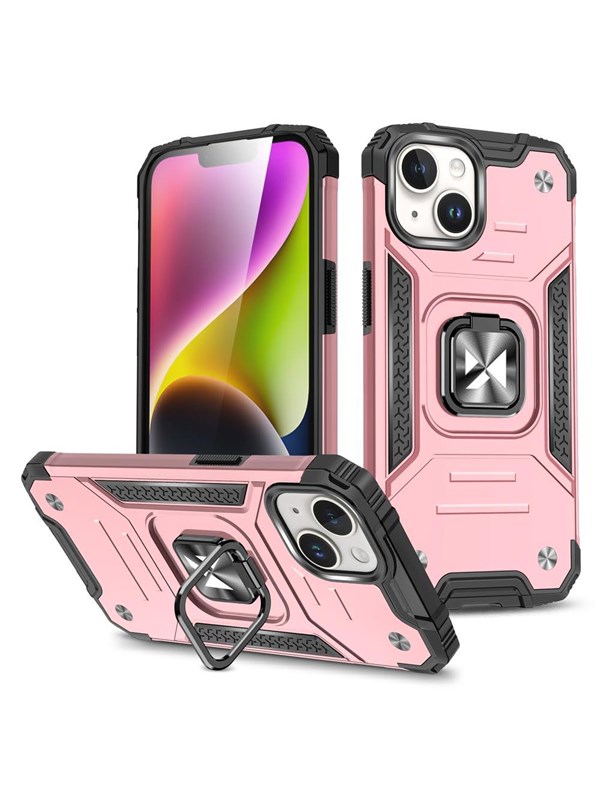 Wozinsky Armored case with a finger holder for iPhone 15 Plus  Ring Armor - gold