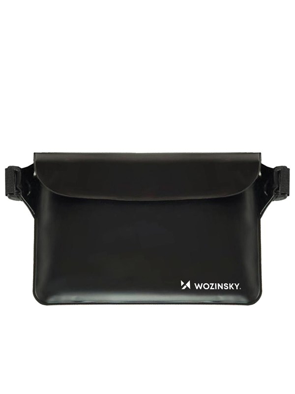 Wozinsky WWS-01 Waterproof PVC Waist Bag - Black