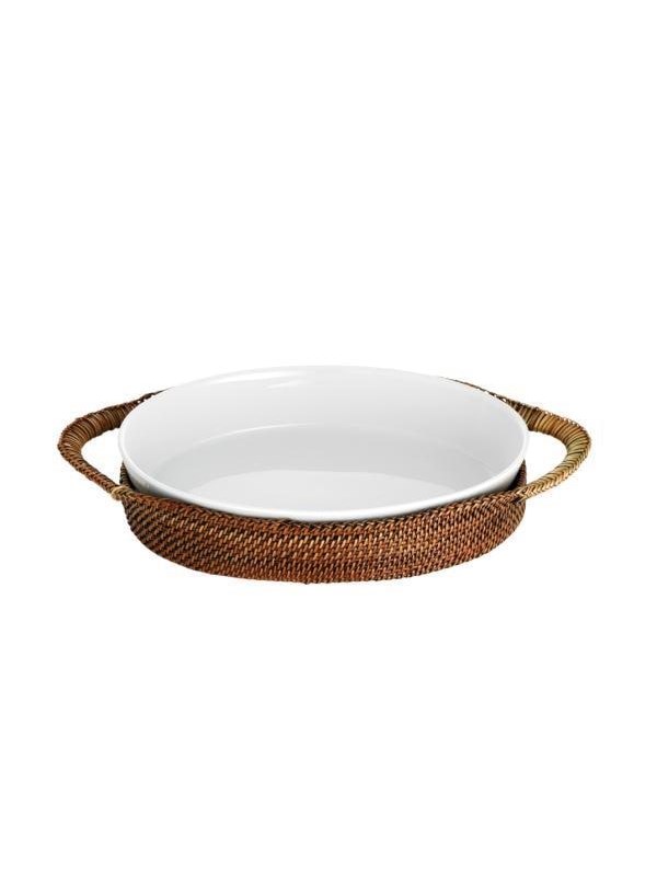 Pillivuyt Basket oval 31 x 23 cm Light/Dark brown Nito wicker
