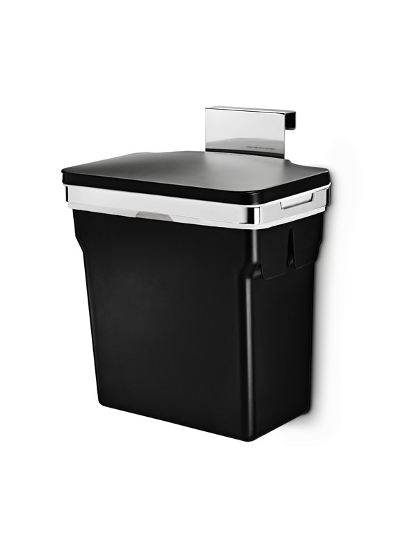 Simplehuman 10L innebygd søppelbøtte, kraftig stålramme