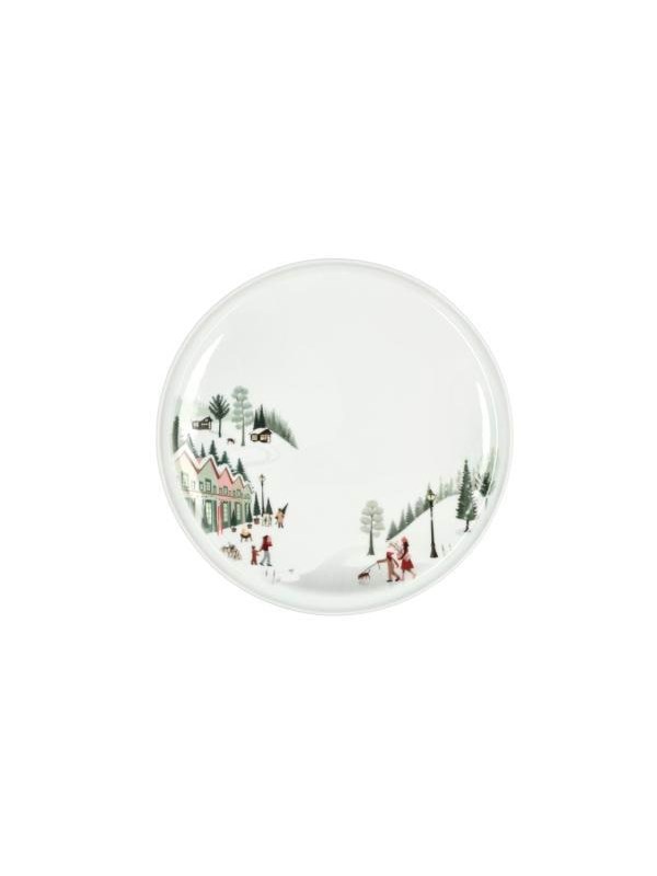Pillivuyt Plate flat straight edge Winter 26 cm White Ovenproof porcelain