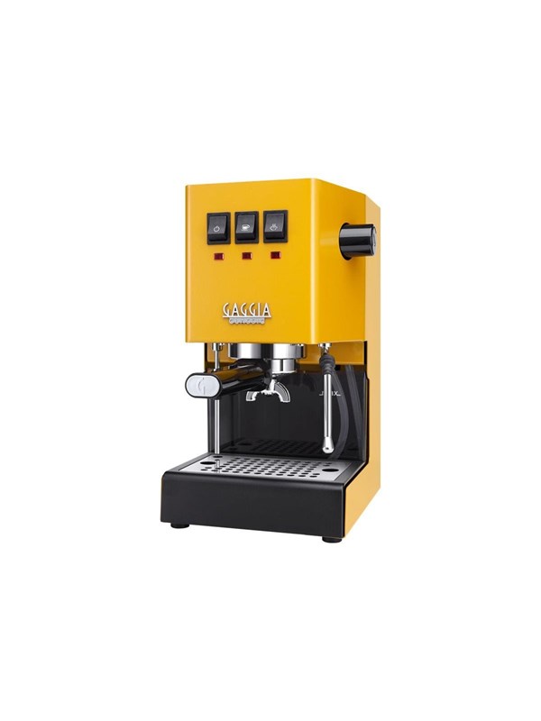 Gaggia Classic E24 Energy Vibes RI9481 - coffee machine with milk frother - 15 bar - sunshine yellow