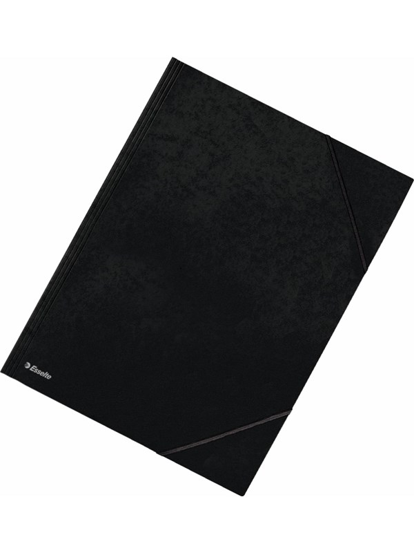 Esselte Strikkmappe  Rainbow m/3 klaffer Kartong FSC® A4 Sort